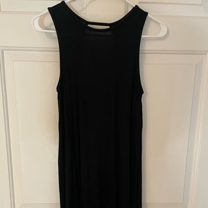 Black above the knee dress.